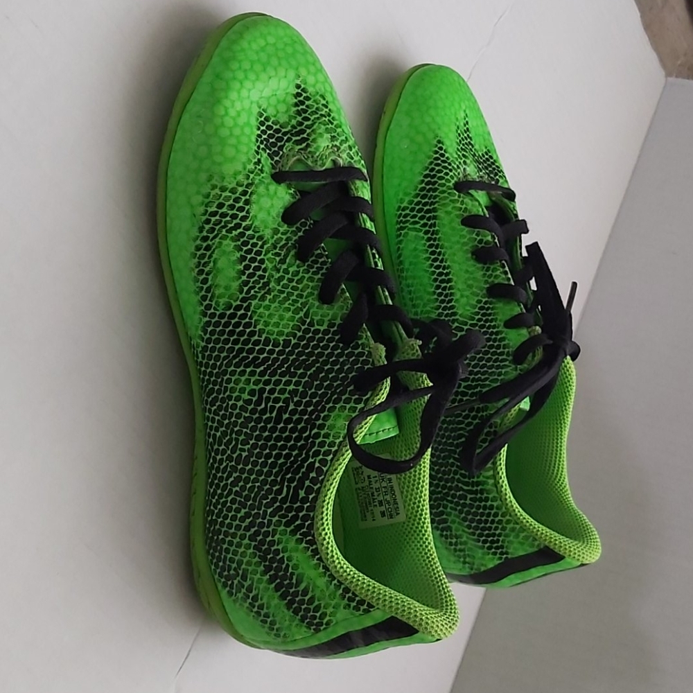 Boys size 2 Adidas gently used lime green